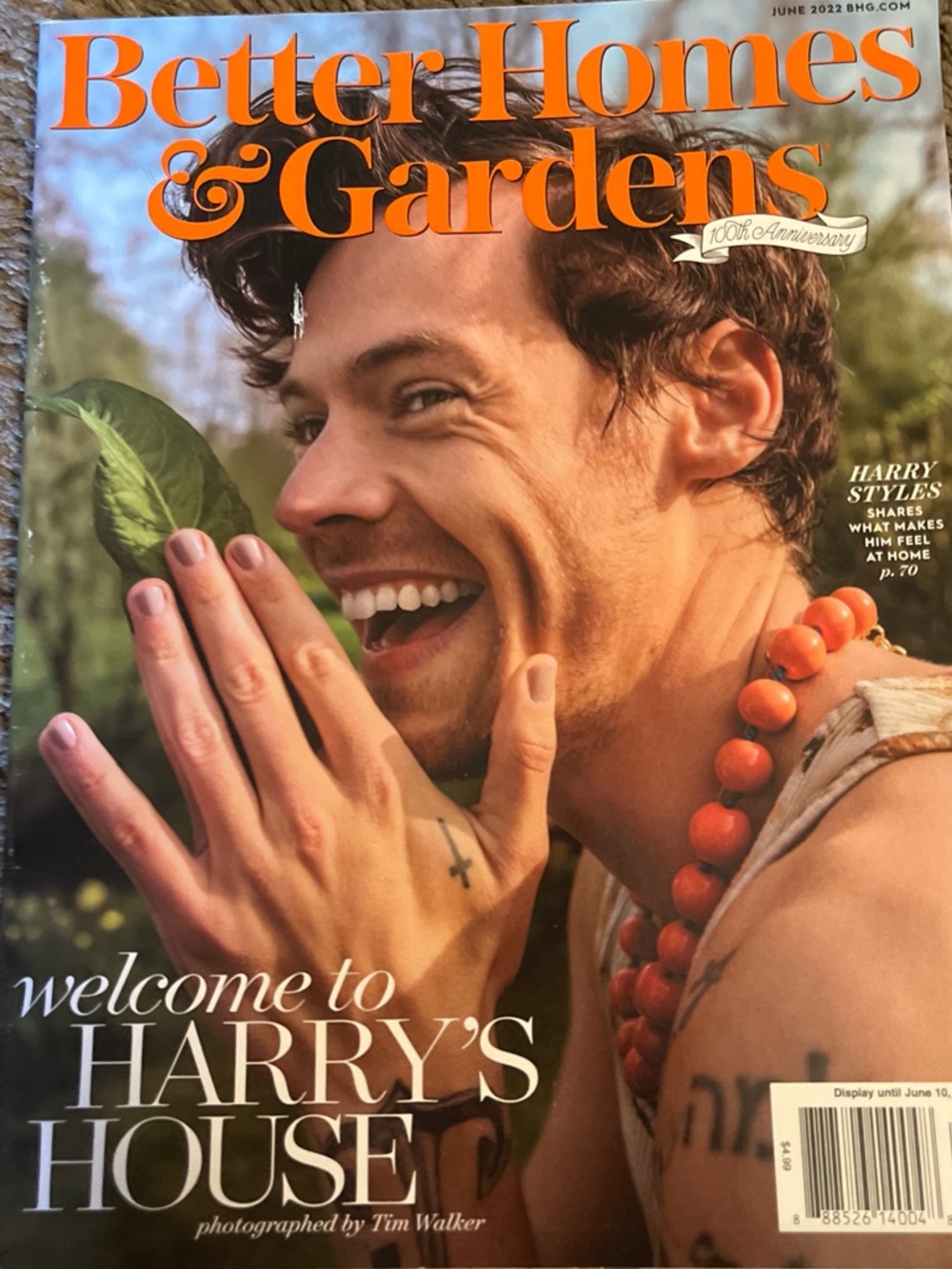 Harry Styles Better Homes & Gardens Magazines